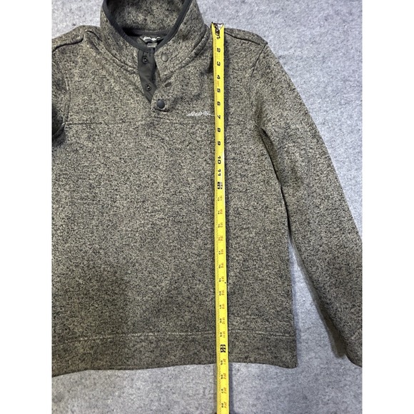 Eddie Bauer Radiator Fleece 1/4 Snap Button Mock Neck Sweater Mens S Small - Picture 5 of 12